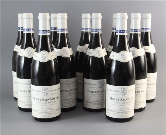 Eleven bottles of Morey-Saint-Denis 1er Cru, Les Ruchots, 2003.